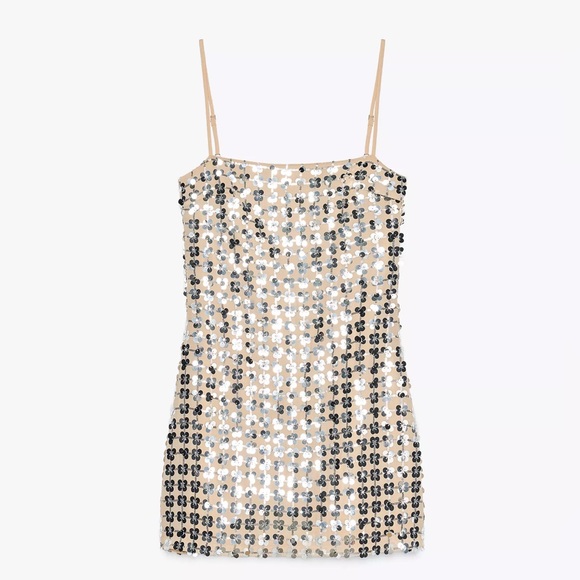 ZARA Sequin Mini Dress - Picture 6 of 12